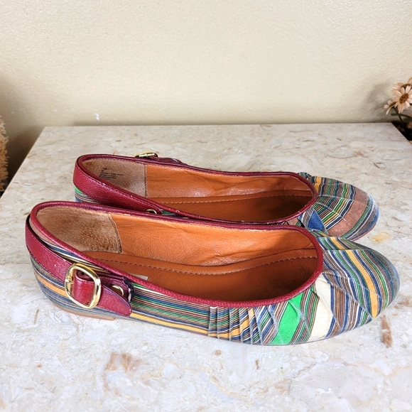 Steve Madden Ballet Flats Sandals Size 8 Stripped - Picture 7 of 9